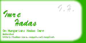 imre hadas business card